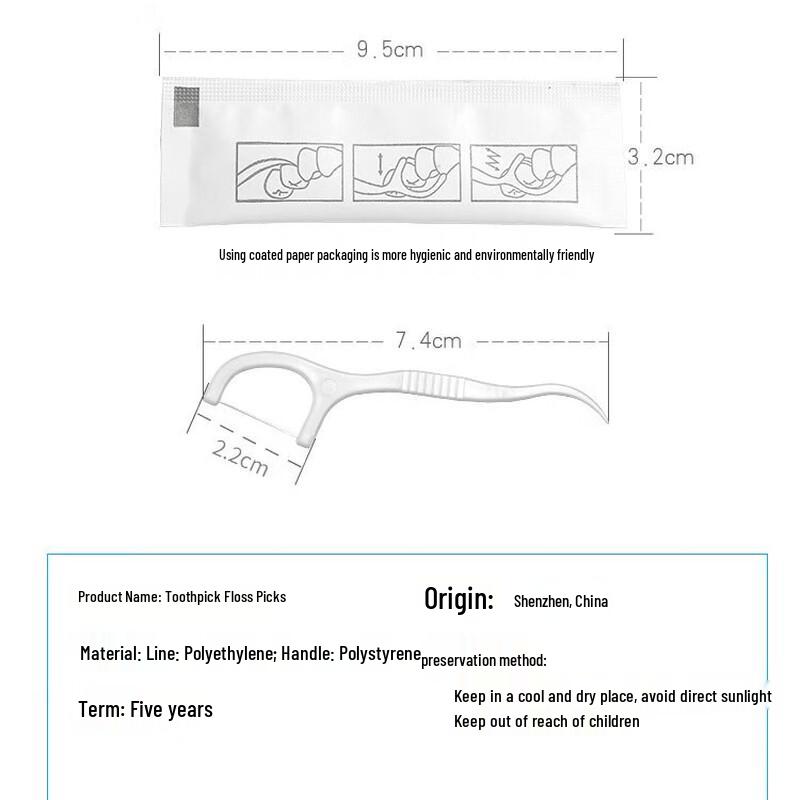 Individual Pack Dental Floss Picks
