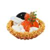 7PCS Fruit Egg Tart Artificial Cake Lifelike Fake Mango Cute Simulation Strawberry Home Decoration Ins Photograpy Props