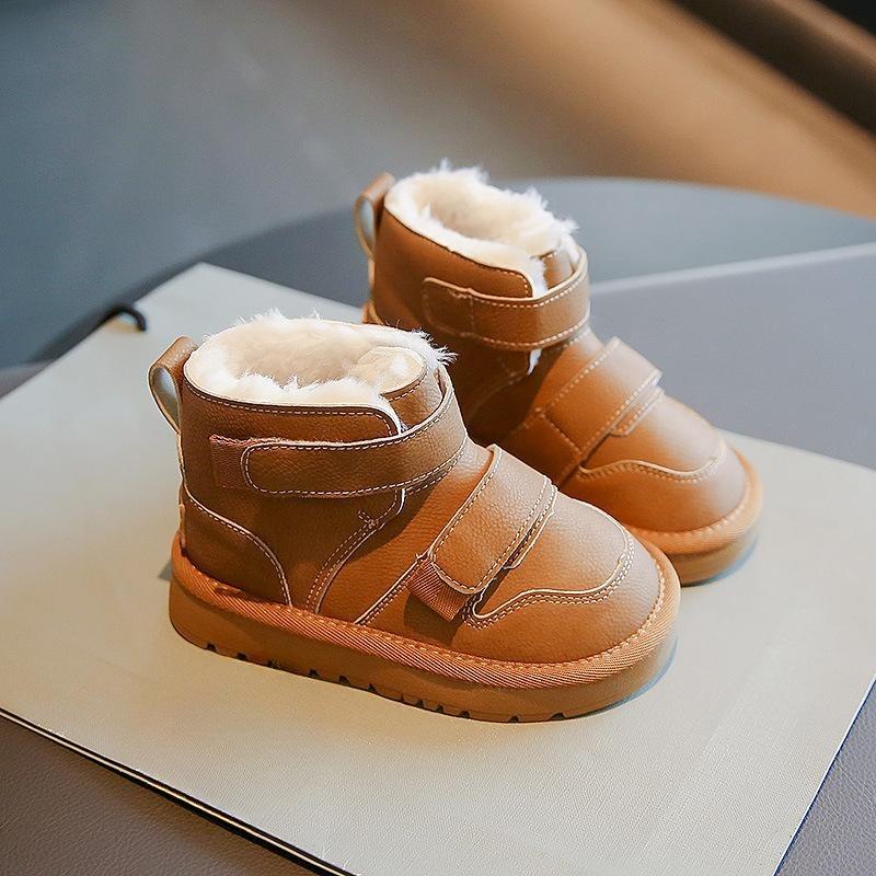 New winter girls' plush thick cotton shoes