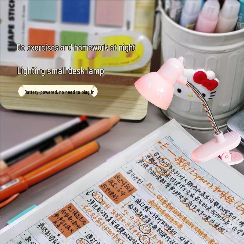 Mini LED Clip-On Desk Lamp - Ideal for Reading and Bedside Use