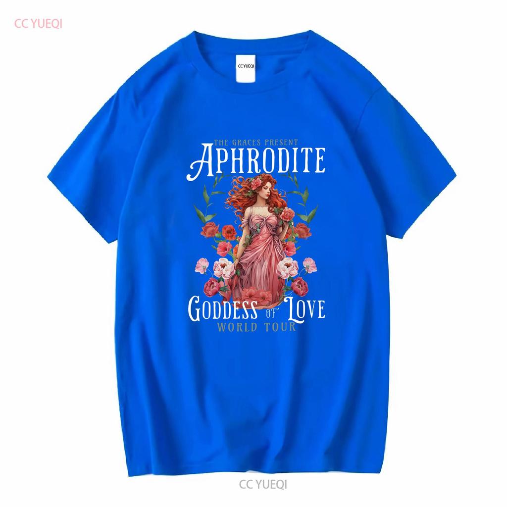 Aphrodite Griechische Göttin T-Shirt Vintage Band Mythologie Ballett Core Göttlich Weiblich Mermaidcore Athene Persephone Hades Götter
