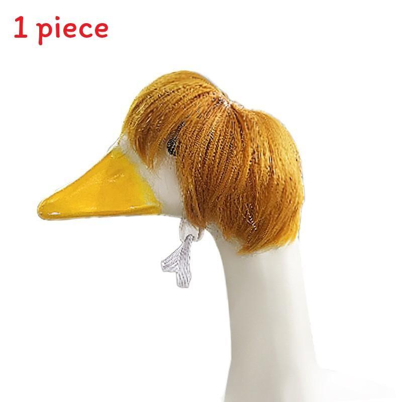 Pet Duck Entertainmentstyle Head Wig With Hightemperature Silk For Gifts Parties