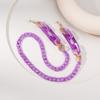 Fashion Multi-colored Glasses Chain Chain Geometric Chain Chain Chain Acrylic Resin Chain