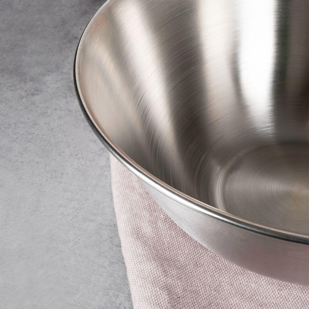 Miska kuchenna metalowa stalowa antypoślizgowa srebrna 15.5cm 700ml VILDE 259640