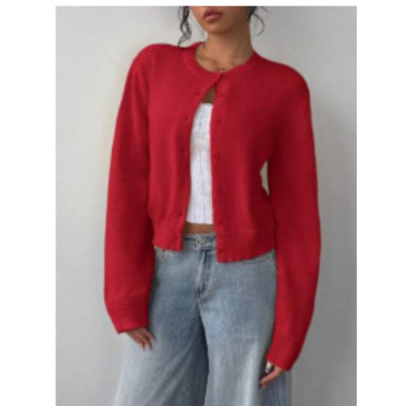 Women S Short Loose Solid Knit Cardigan Casual Sweater Coat