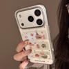 Window Christmas Puppy Case for Apple IPhone 17 Pro Max and IPhone 16, Electroplated Gold-plated Cute Protective Case.