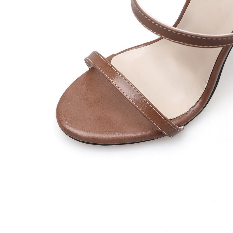 Fashion 2025 Women's Sandals Stiletto Heels Ankle Strap Wrap Foot OL Sexy High Heels Party Dress Shoes Size 35-40