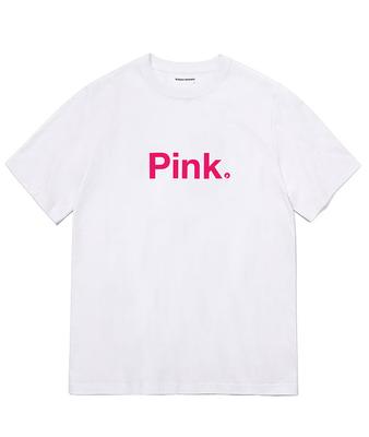 REIKU Rk 002 Pink Short-Sleeved T-Shirt White White Short-Sleeved Tee