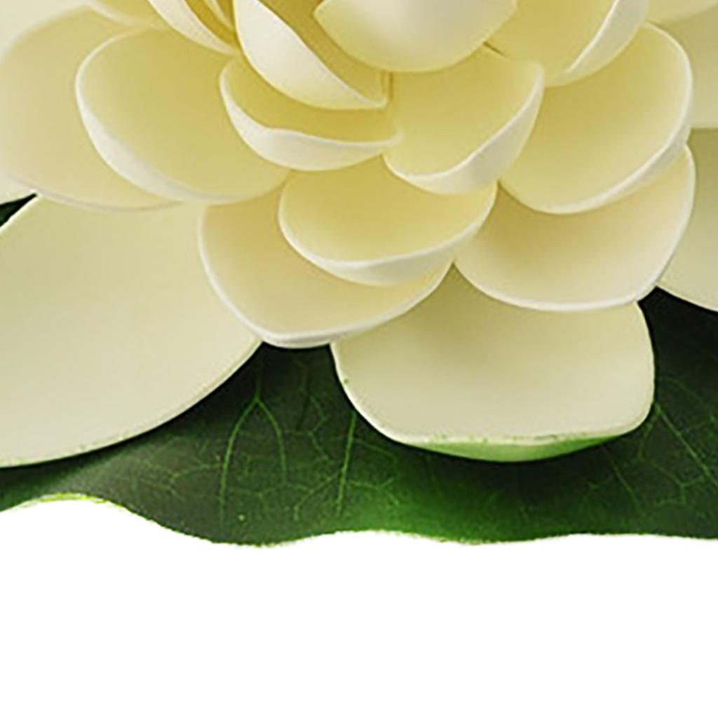 Artificial Loutus Floating Foam Fake Flower Pads Lifelike Decorative Pond Plants Ornaments for Pool Aquarium