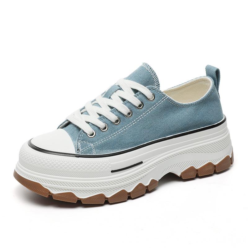 Women's Fashion Canvas Skateboard Shoes Girls Students Sports Running Sneakers Walking Hiking Travel Footwear