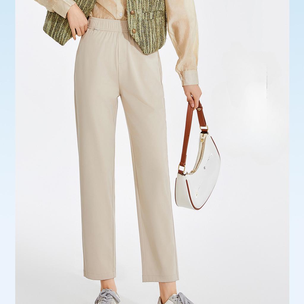 Dámské kalhoty volné barvy Cool Feeling Quick Dry Ležérní kalhoty s kapsami Chinos