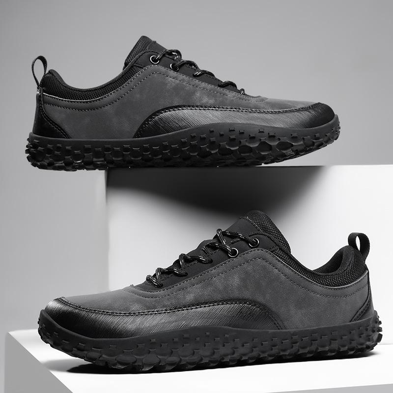 Shoes Spring Wide Casual Sneakers Non-slip Hiking Barefoot Shoes Large Size Wide Head Outdoor Couple Mountaineering Shoes