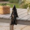 Creative Gifts for Gothic Fans Hooded Faceless Witch Sculpture Sitting Lady Dark Aesthetic Mysterious Woman Statue Figurine 3D Printed Ornament Home