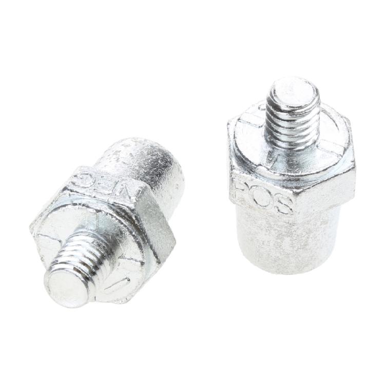 2pcs Zinc Alloy Car Positive Negative Battery Post Terminal Converter Connector 1
