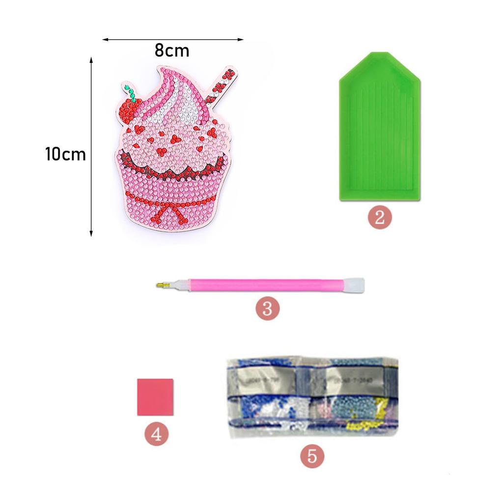 10pcs Diamond Art Coaster Kit BetterJonny 5D Diamond Painting Kit with Holder DIY Cake Coaster Diamond Painting Wooden Diamond Painting Coaster Set