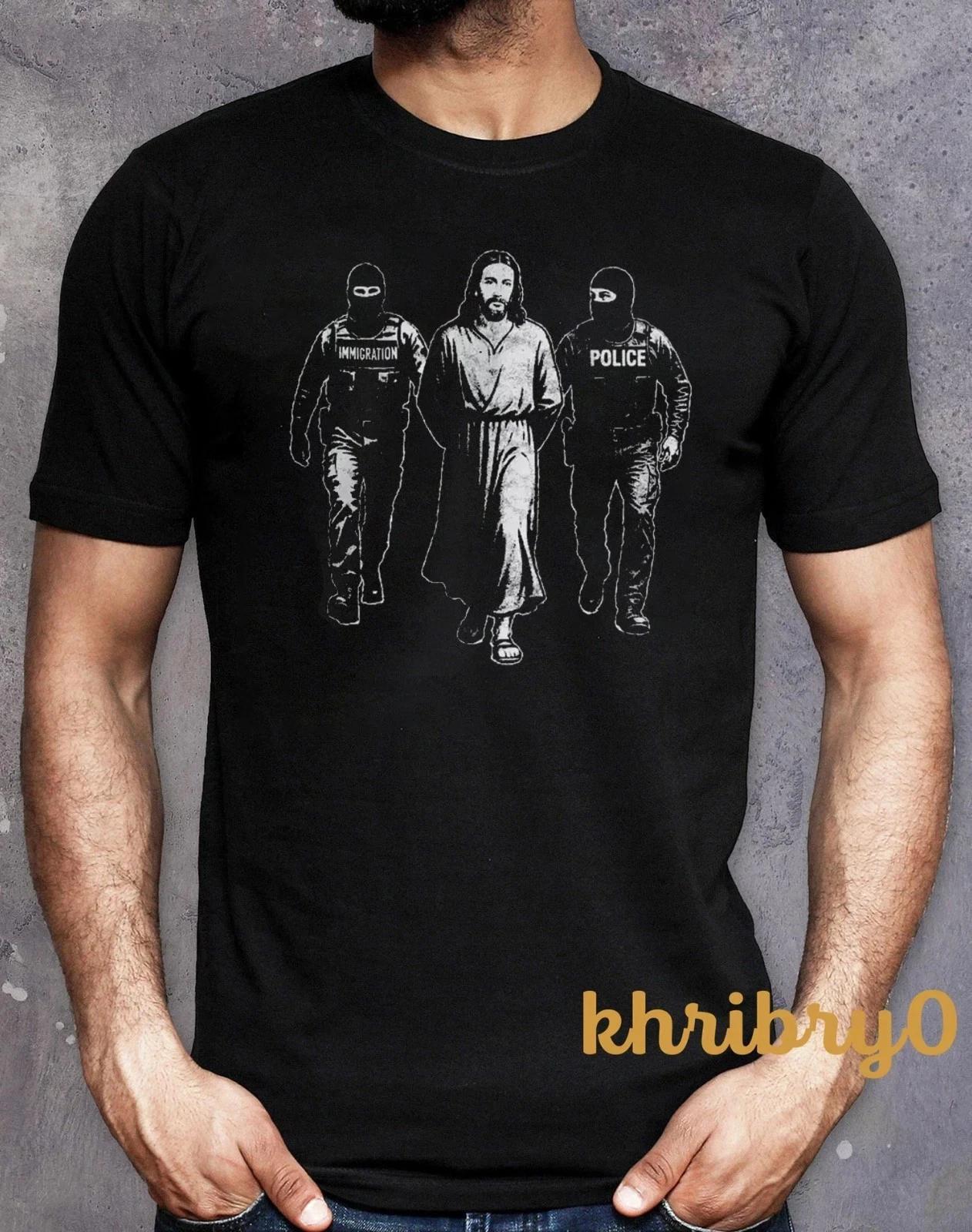 Jesus Arrested Anti ICE T-Shirt S
