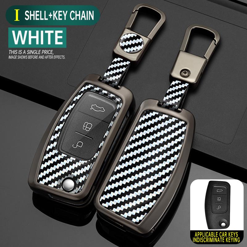 Car Key Case Cover for Ford Focus 2 3 MK3 Mk4 Mondeo Mk5 Mk4 Fiesta Mk8 MK3 MK7 Puma Explorer Ecosport Kuga C MAX Bronco Mustang