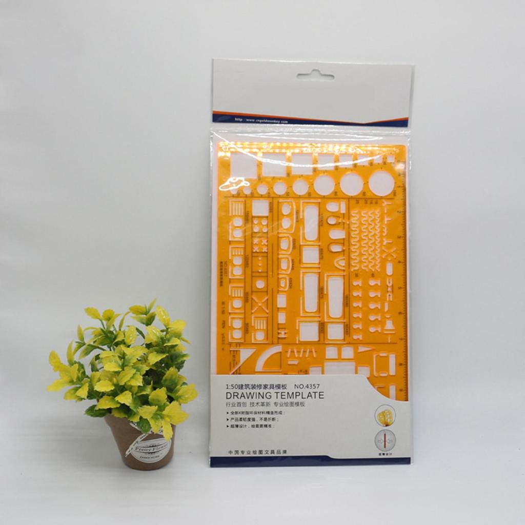 Architectural Templates Stencil Drafting Tools Ruler Building House