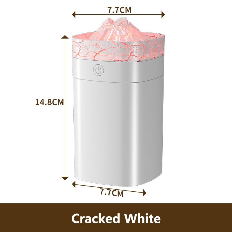 New Portable Air Humidifier Volcanic Crack 400ml USB Home Desktop Led Nightlight Spray Air Humidifier Small Large Fog