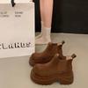 New autumn Martin boots women's versatile thick-soled heightening short boots fashion casual versatile British style short boots women