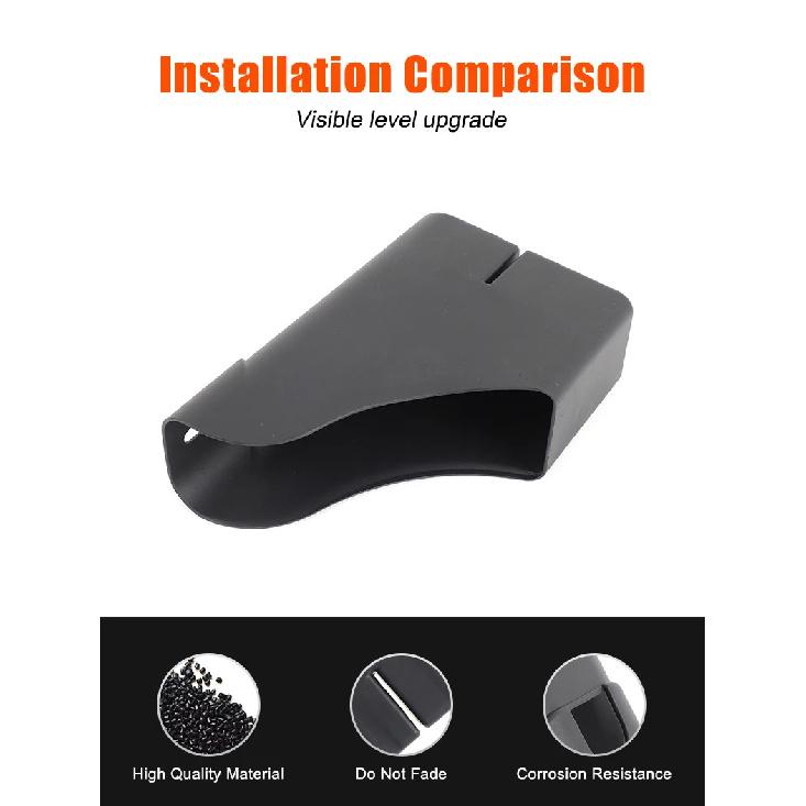 For Ford Ranger 2023-2025 ABS Car Rear Seat Side Storage Box Umbrella Organizer Tray Trim Car Interior Accessories