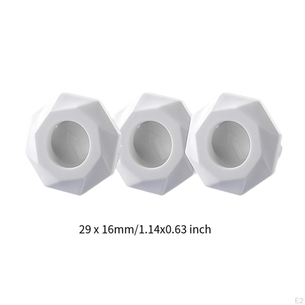 3 Pieces Sink Overflow Cover Basin Trim Practical Creative Remplacement Round Caps Insert in Hole