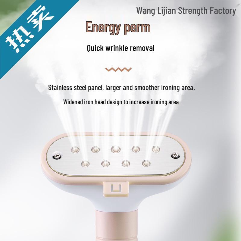 Handheld Dual-Use Electric Steam Iron for Flat or Hanging Clothes