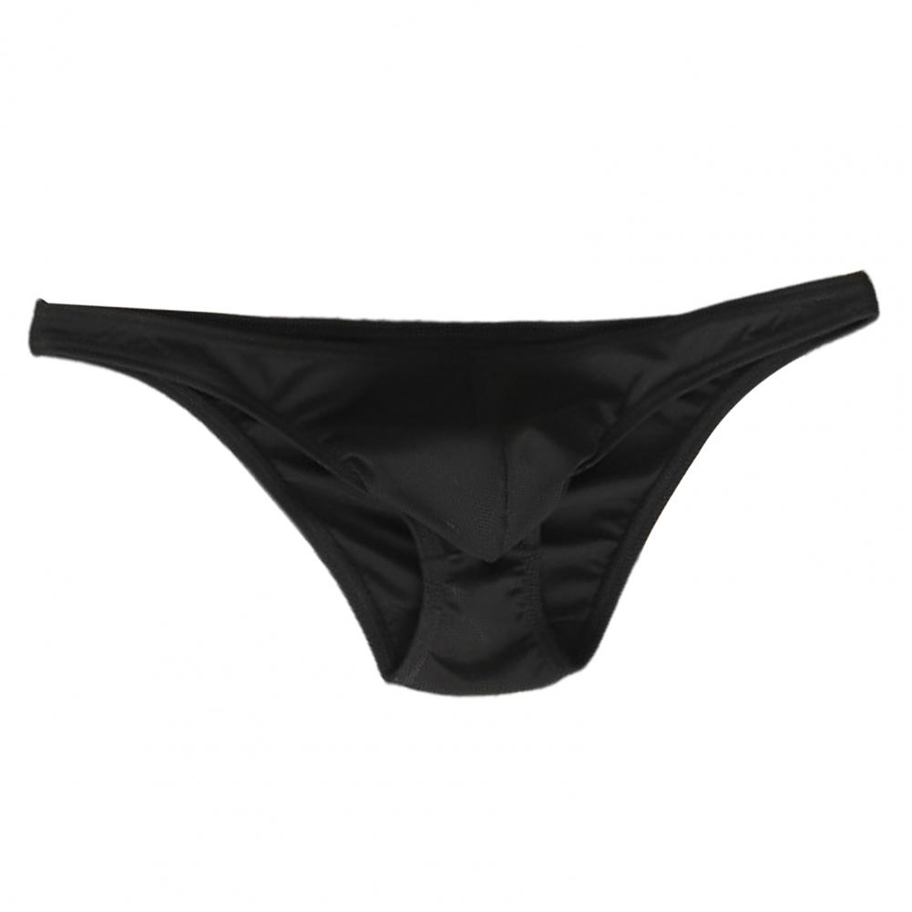 Men Sexy Thong Sexy Low Waist Briefs with U-Shaped Pouch One Tone Stretchy Underwear Breathable Panties Daily Wear