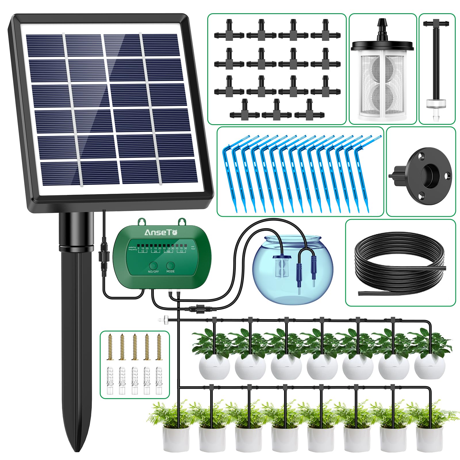 Solar Intelligent Drip Irrigation System with