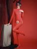 Sexy Backless Butt Open Crotch Jumpsuit Exotic Women'S Oil Shiny Glossy Bodysuit 10D High Elastic Tights  Sheer Bodystocking