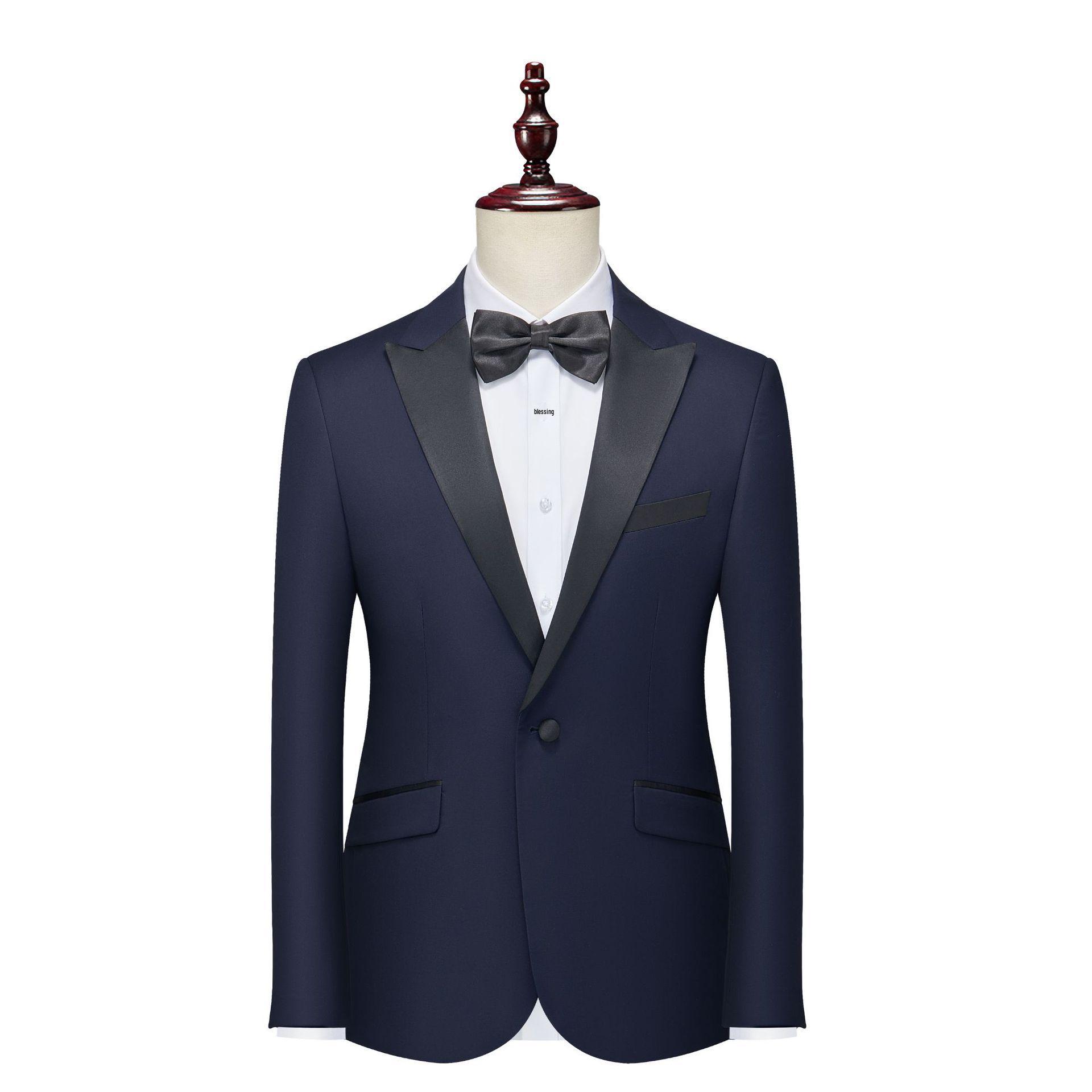 

Men s Slim-Fit Lapel Formal Suit - Wedding, Event, Performance Wear XL (71-77 kg)