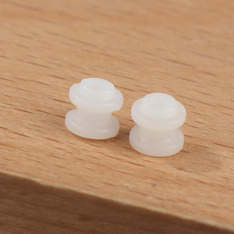 10Pcs Pulley Gear Micro Plastic Wheel White Pulley Wheel Fit Dc Motor Shaft 2Mm Toy Model