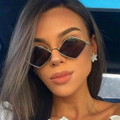 New Diamond Shaped Sunglasses Trendy Hip-Hop Eyewear Women's Fashion Street Photography Sun Protection