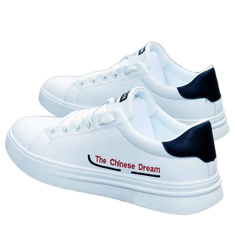 Pantofi bărbați 2025 primăvară impermeabili pantofi albi mici versiune coreeană pantofi sport și de agrement versiune coreeană pantofi de bord la modă versatili antiderapanți