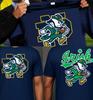 Notre Dame Fighting Irish 2025 campioni maglietta a maniche corte colore blu navy T-Shirt Unisex RIPRODUZIONE