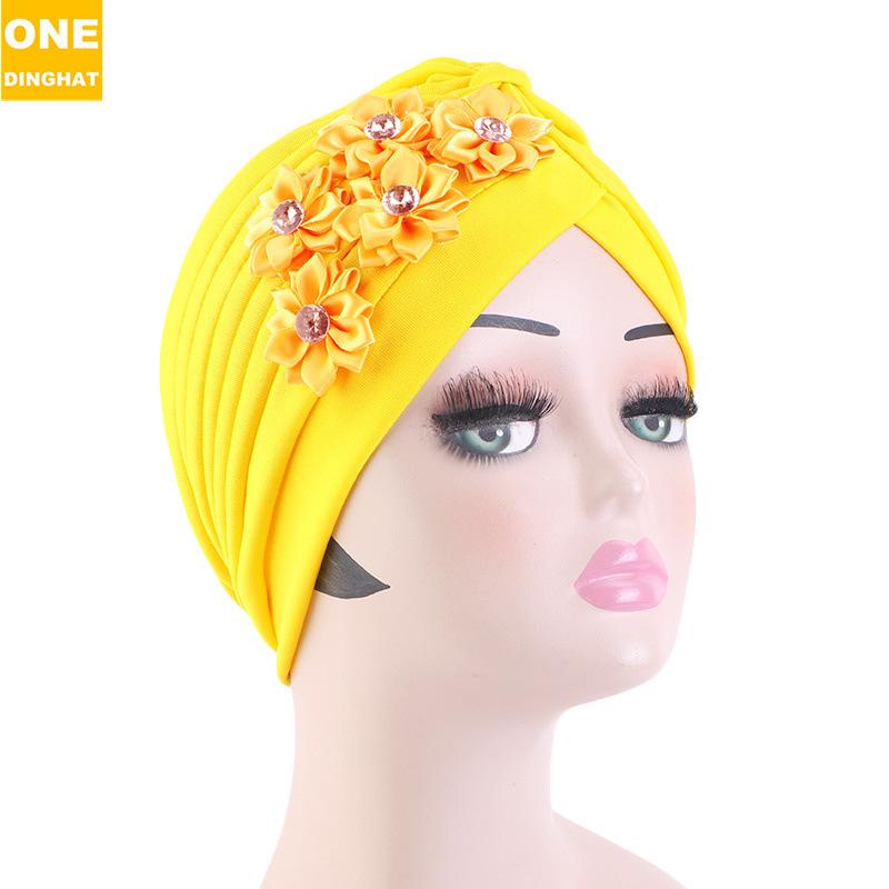 Ethnic Style Flower Accessories Headscarf Hat, Muslim Headscarf Hat, Wedding Hat Jdt-12G