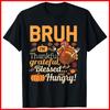 Thanksgiving Thankful Blessed Black Cotton T-Shirt Unisex T-Shirt