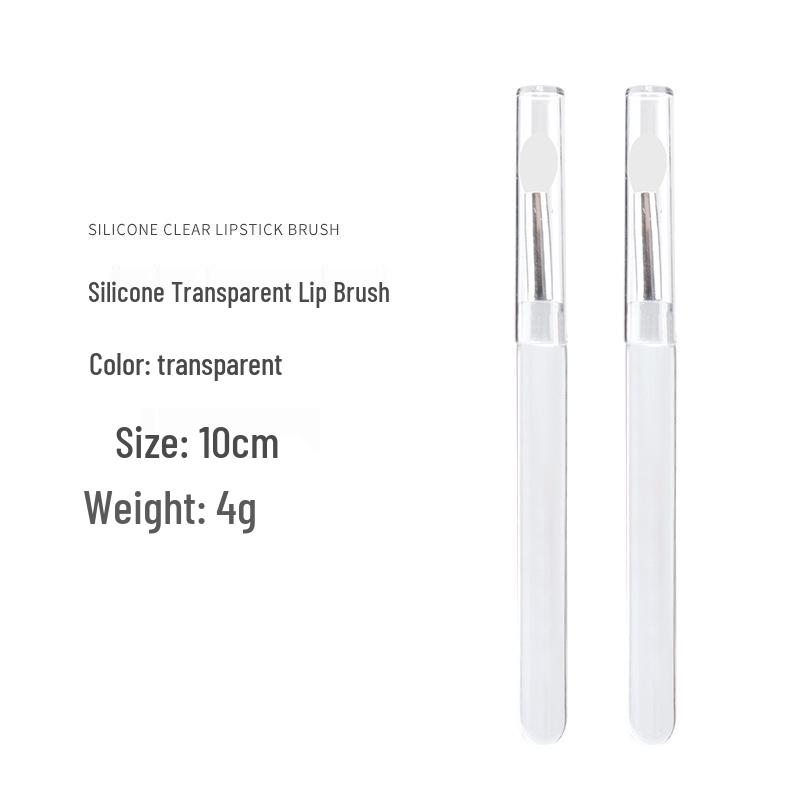 Portable Dustproof Silicone Lip Brush with Lid - Multitool for Lipstick and Lip Balm