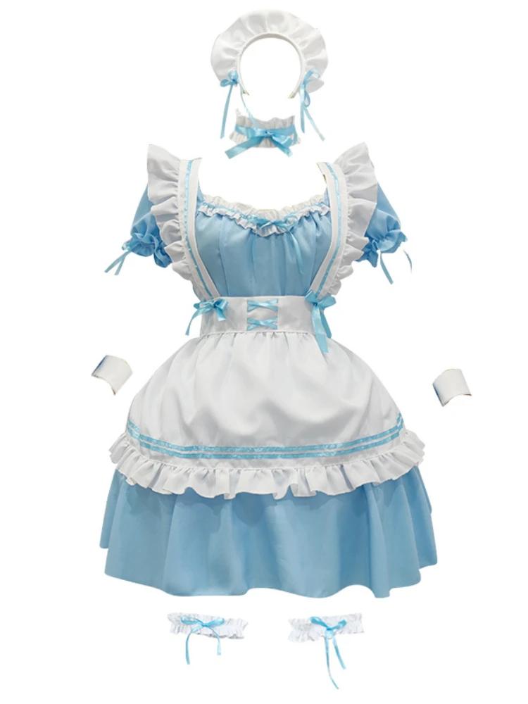 Christmas Maid Lingerie Dress Sweet Bunny Girl Costume Rabbit Woman Set Cosplay Costume Role Play Uniform Stage Performance Set