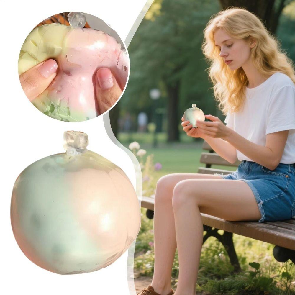 Hand Relax Crispy Skin Ball Squishy Toy Cracking Wax Ball Sensory Fidget Ball Adult Kids