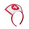 Halloween nurse hat, headband, cos party performance dress, masquerade headband (2pcs)