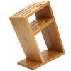 Bamboo Knife Holder Inclined Kitchen Knife Holder Multifunctional Bamboo Rack Hollow Ventilation
