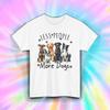 Less People More Dogs Shirt Funny Pet Lover Rescue Animal Gift Tee S-5XL