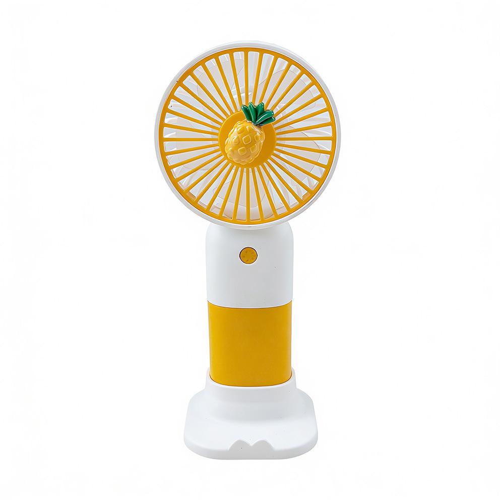 Mini USB Handheld Fan & Phone Holder with Fruit/Flower Design Fruit Fan