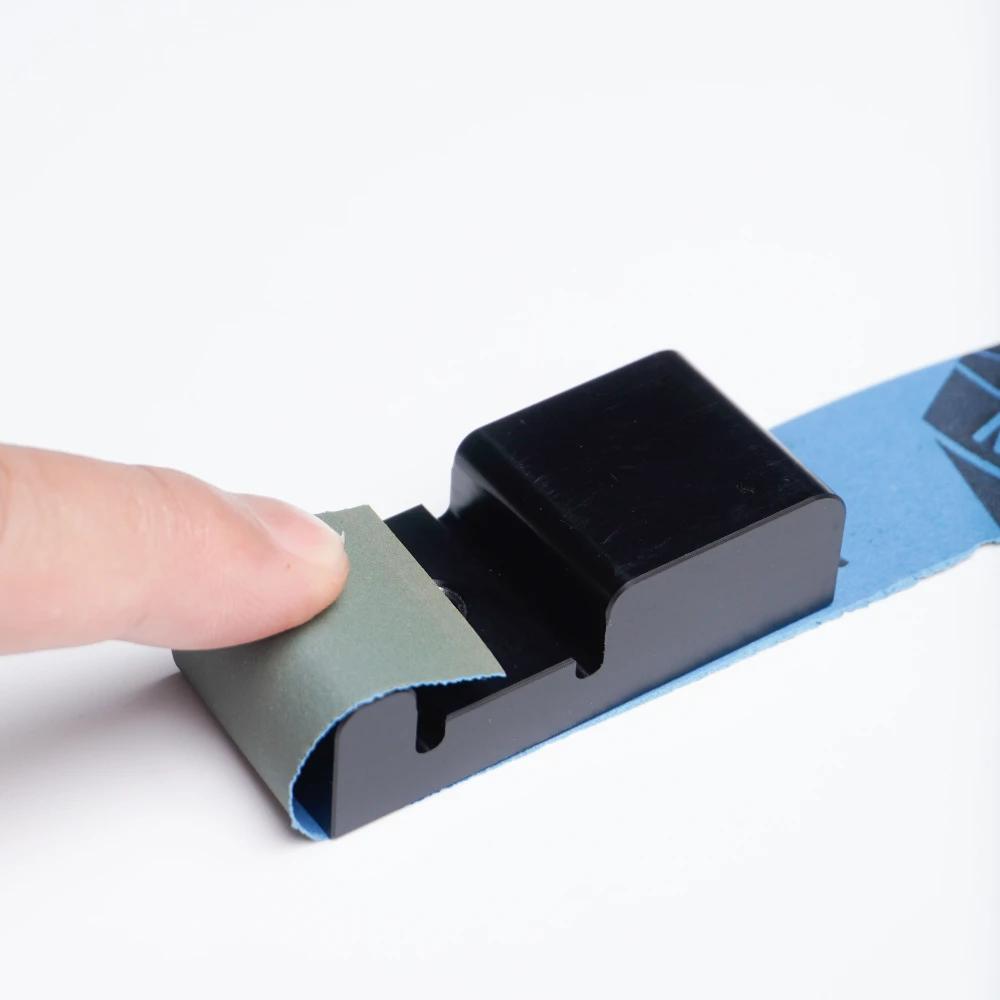 Sandpaper Holder Grinding Clip Inside Corner Flat Polishing Model Handheld Sandpaper Leather Sanding Clip