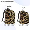 Glitter Leopard Backpack for Men Women Teenage Student Work Daypack Tiger King College Shoulder Bag Sports