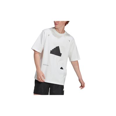adidas New Oversized Tee With Logo Patch Men Tops White HG2057