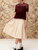Women's Elegant Velvet Lace Round Neck Bell Sleeve Top