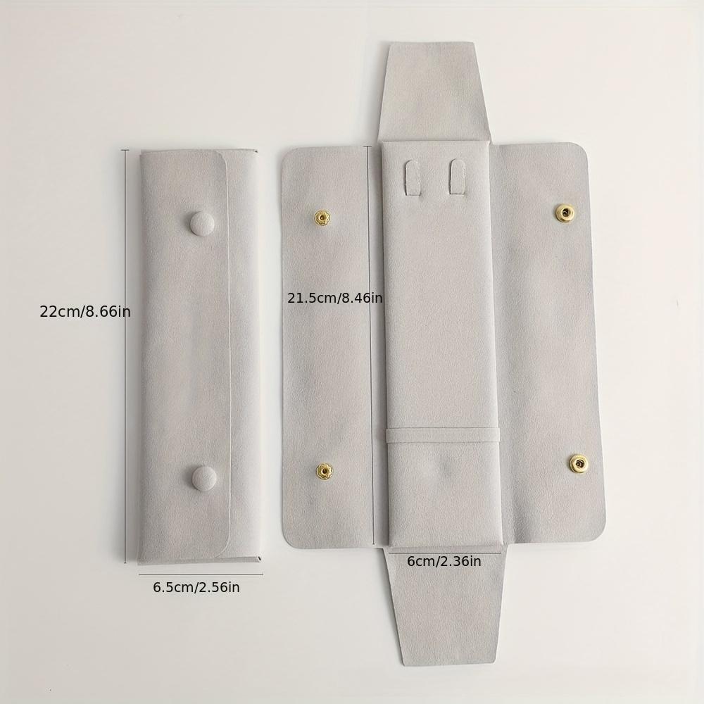 

2 шт. Ювелирные изделия Ювелирная сумка Ожерелье Подвеска Портативная сумка для хранения Сумка для упаковки ожерелья Ювелирные изделия Ювелирная сумка Дорожная портативная флисовая серый