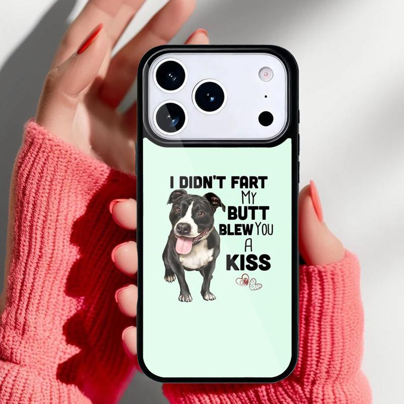Pit Bull Lovely Pet Dog Pitbull Phone Case for iPhone 17 Air 16e 15 14 13 Pro Max Back Cover for 12 11 Pro Coque